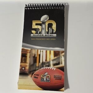 Super Bowl 50 (L) Souvenir Notebook from San Francisco -- RARE